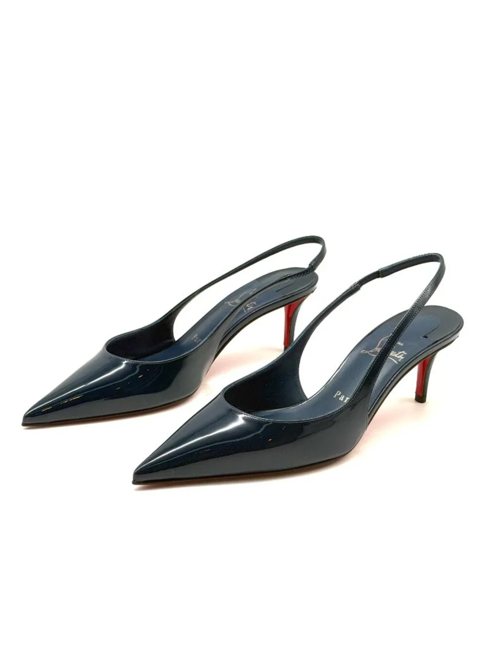 Christian Louboutin MISS Z SLING BACK 60 Slingback Sandals Heels Shoes - Picture 6 of 16